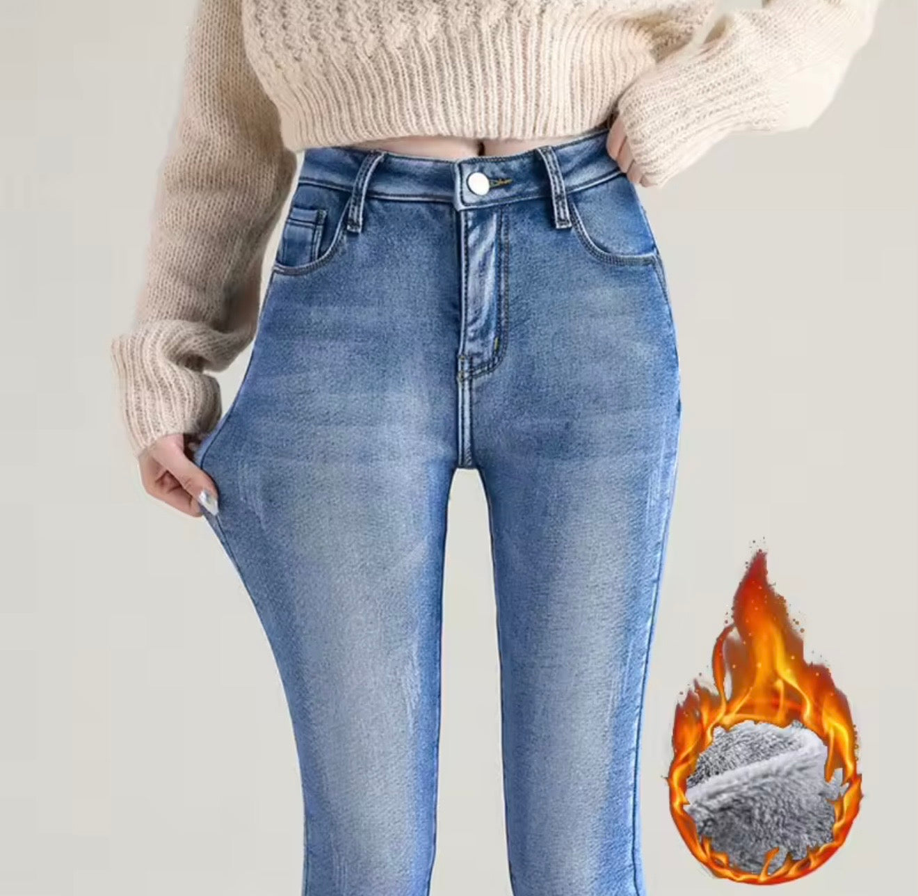 HorseWize Women’s Thermal Yard Jeans | Fleece-Lined Stretch Denim for Winter Comfort  HorseWize Women’s Thermal Yard Jeans | Fleece-Lined Stretch Denim for Winter Comfort