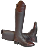 Rhinegold De-Luxe Leather Riding Boots With Mock Croc Trim Rhinegold De-Luxe Leather Riding Boots With Mock Croc Trim