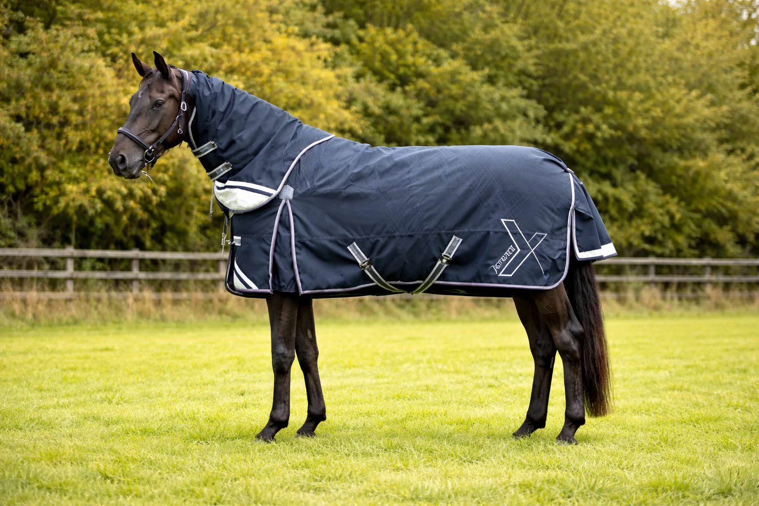 DefenceX Shield 50g Turnout Rug with Detachable Neck - DefenceX Shield 50g Turnout Rug with Detachable Neck -