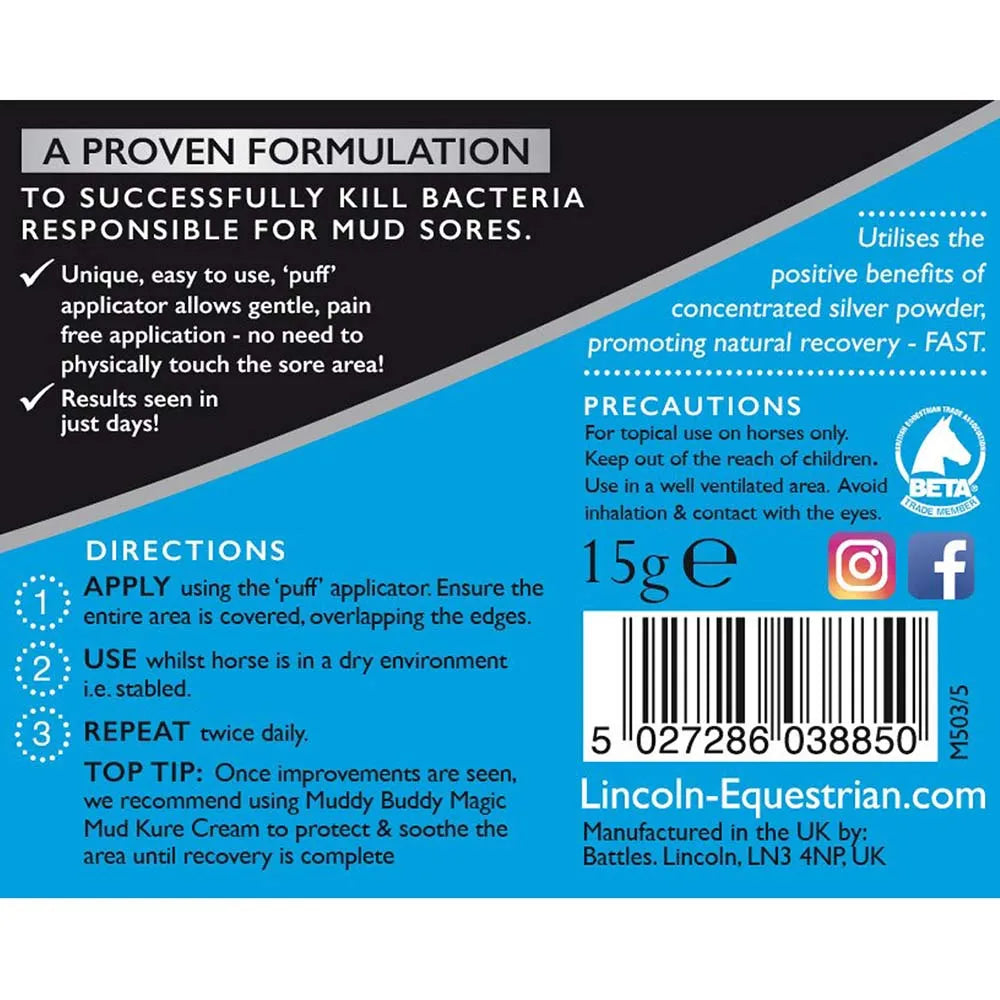 Lincoln Muddy Buddy Magic Mud Kure Powder  Lincoln Muddy Buddy Magic Mud Kure Powder