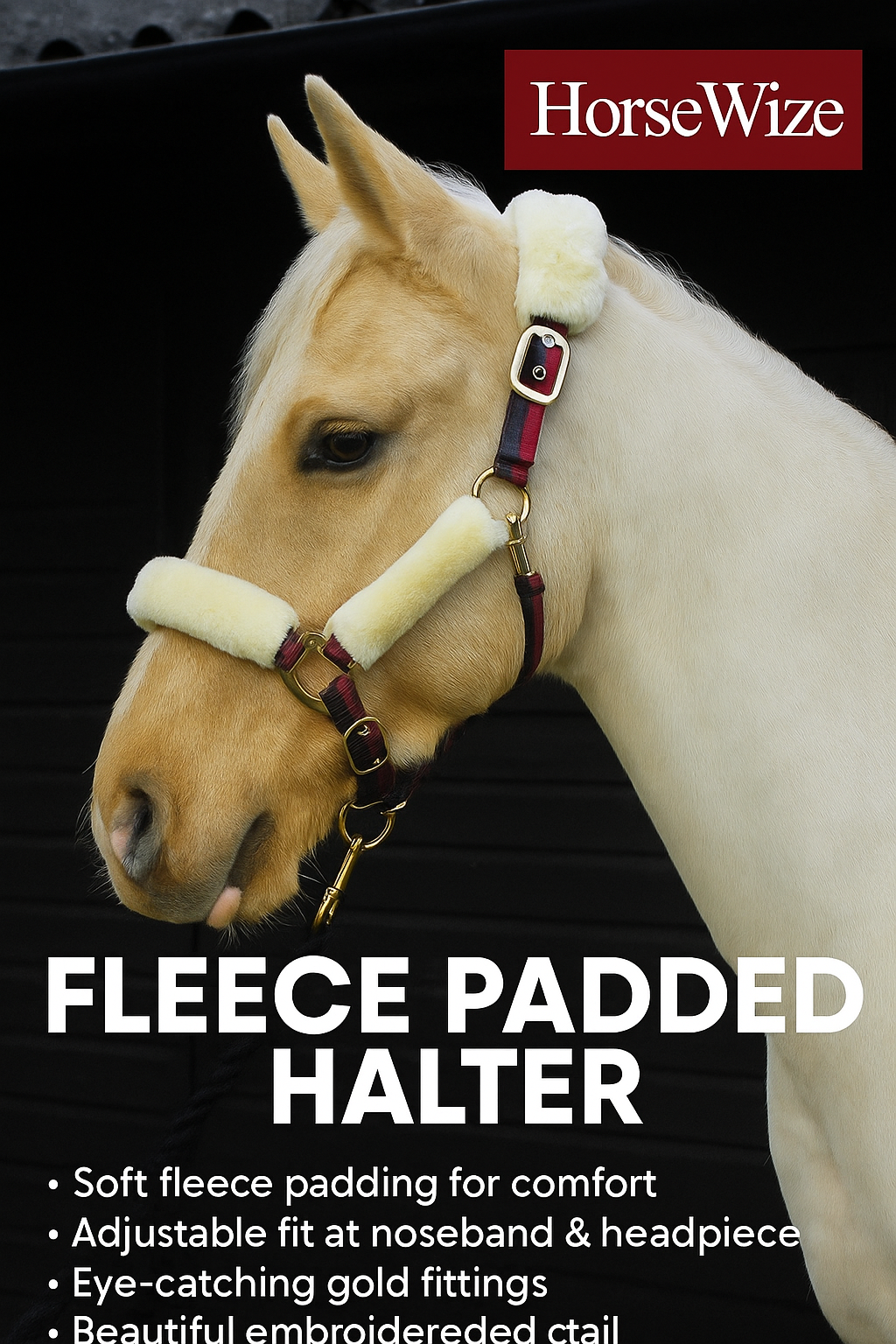 Rhinegold Fur Trimmed And Lined Nylon Headcollar Rhinegold Fur Trimmed And Lined Nylon Headcollar