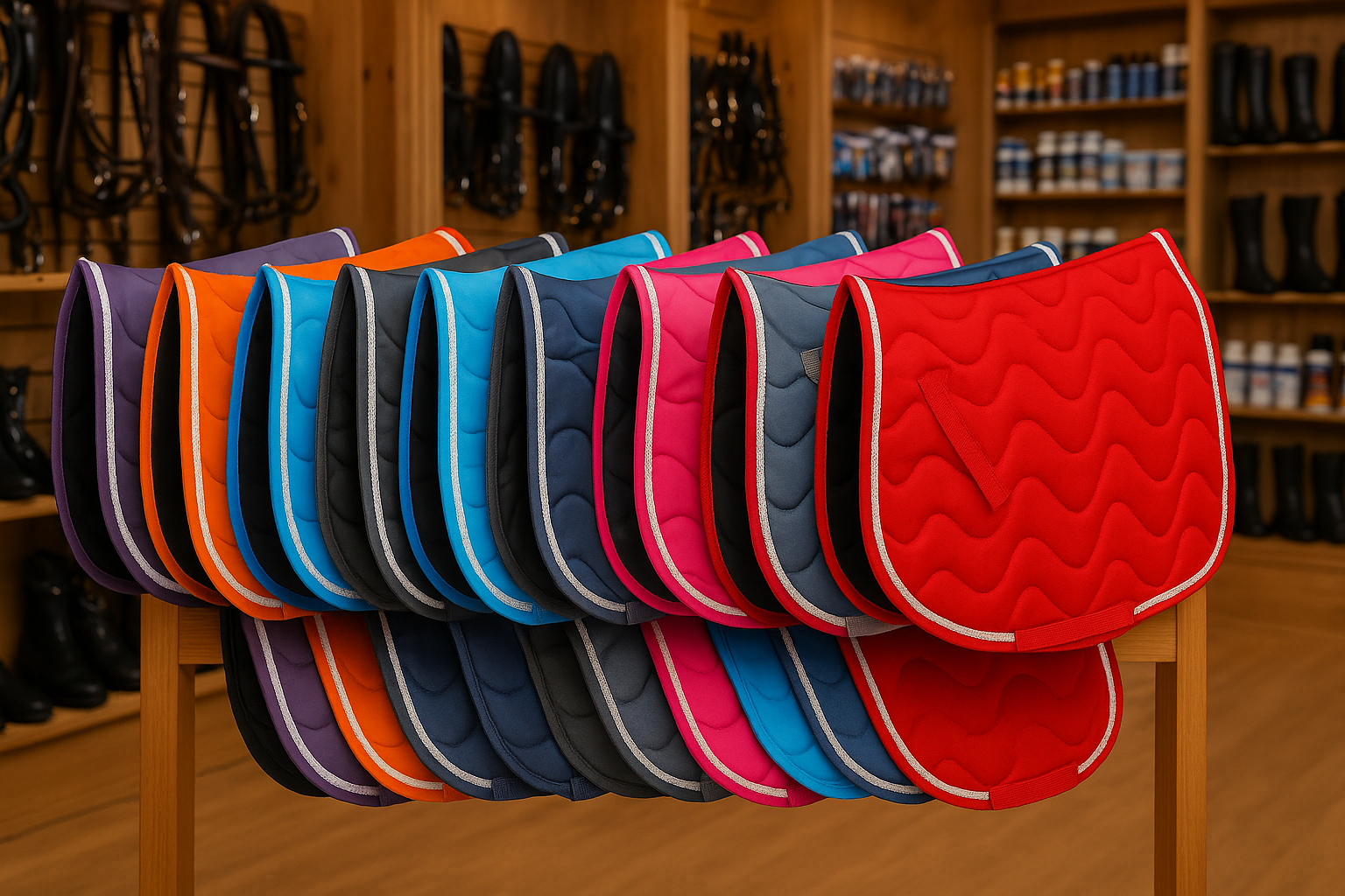 Deluxe Wave Quilted Saddle Pad  Deluxe Wave Quilted Saddle Pad