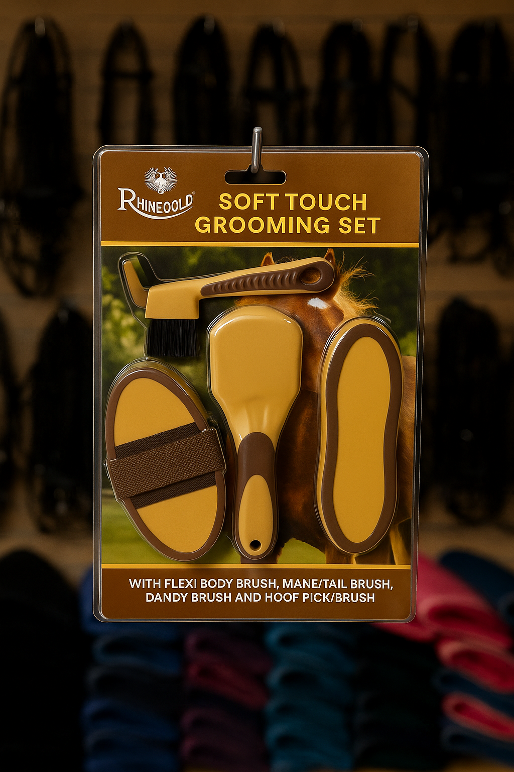 Rhinegold Soft Touch Grooming Brush Blister Pack Rhinegold Soft Touch Grooming Brush Blister Pack