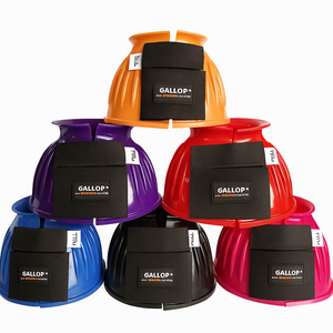 GALLOP Double Taped PVC Ribbed Over Reach Boots