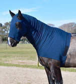 Rhinegold Lycra Hood with Face – Stretch Hood for Mane, Neck & Coat Protection