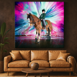 Colour Splash Horse Portrait – Bold Custom Canvas Art